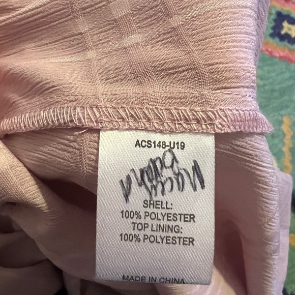 TULAROSA REVOLVE Sweet Song Maxi Top in Mauve Pink Cardigan ruffled tie front - Picture 7 of 7